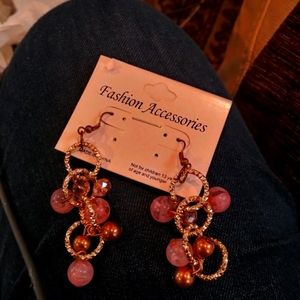 New orange/yellow dangle earrings for sale!